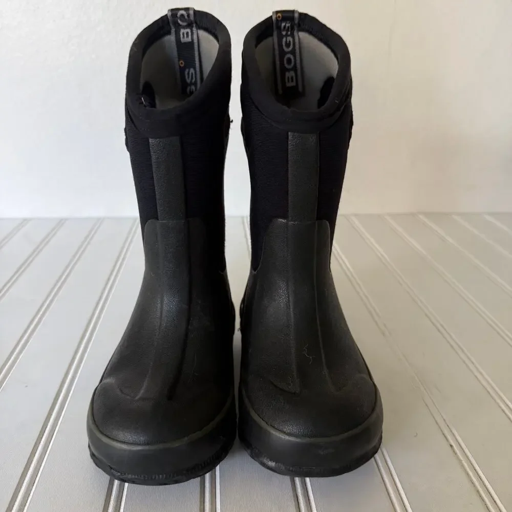 Bogs Kids Classic High Handles boots black cutout handles toddler size 10